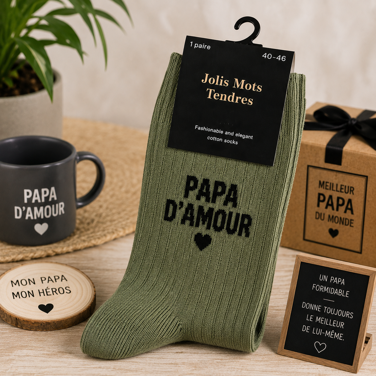 Chaussettes Homme “Papa d’Amour”
