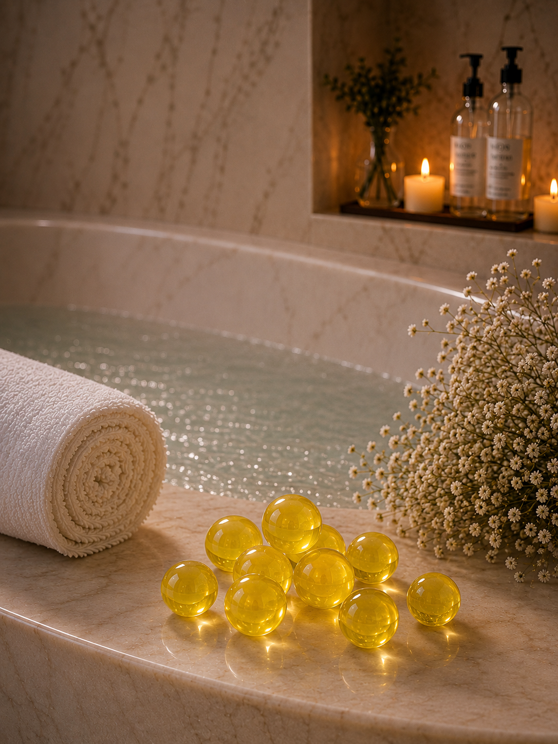Perles de bain parfum Verveine Citron – Lot de 2