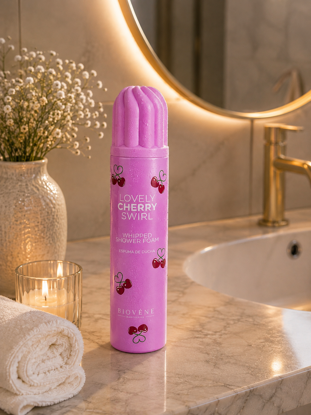 Mousse de Douche Lovely Cherry Swirl Biovene