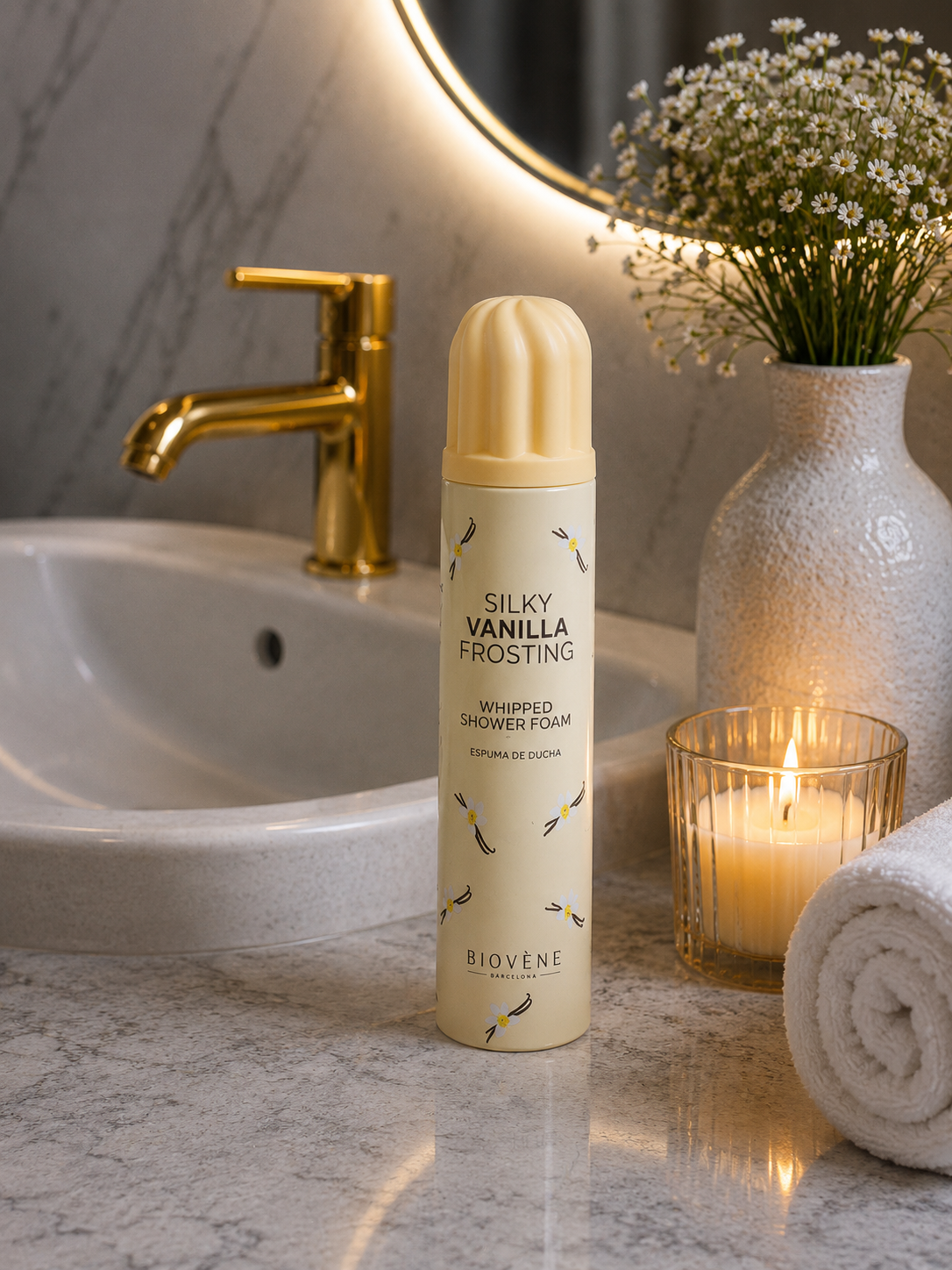 Mousse de Douche Silky Vanilla Frosting Biovene