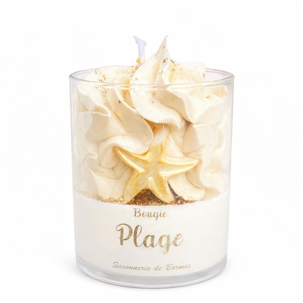 Bougie pâtissière Jour de plage