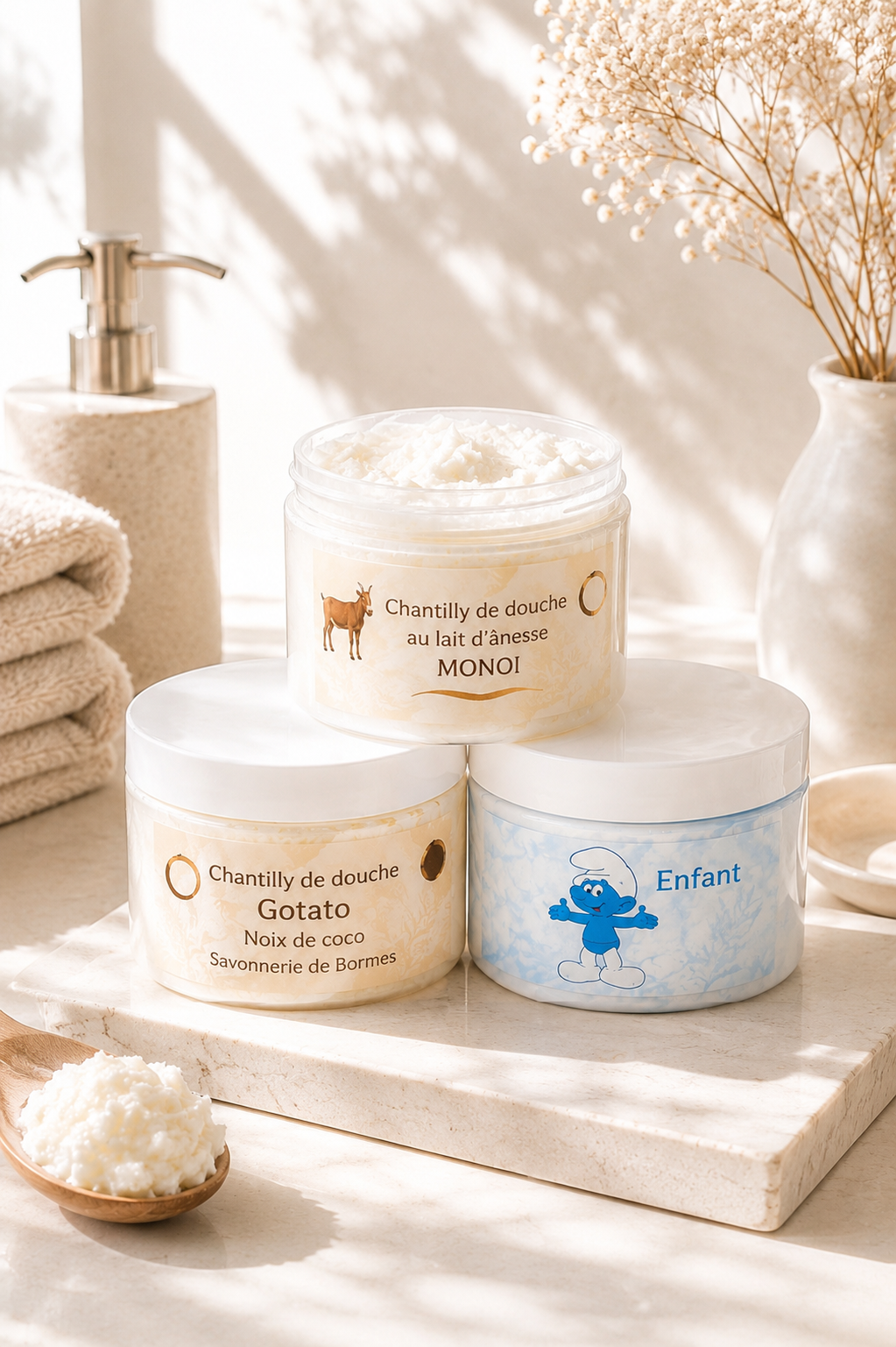 Chantilly de douche