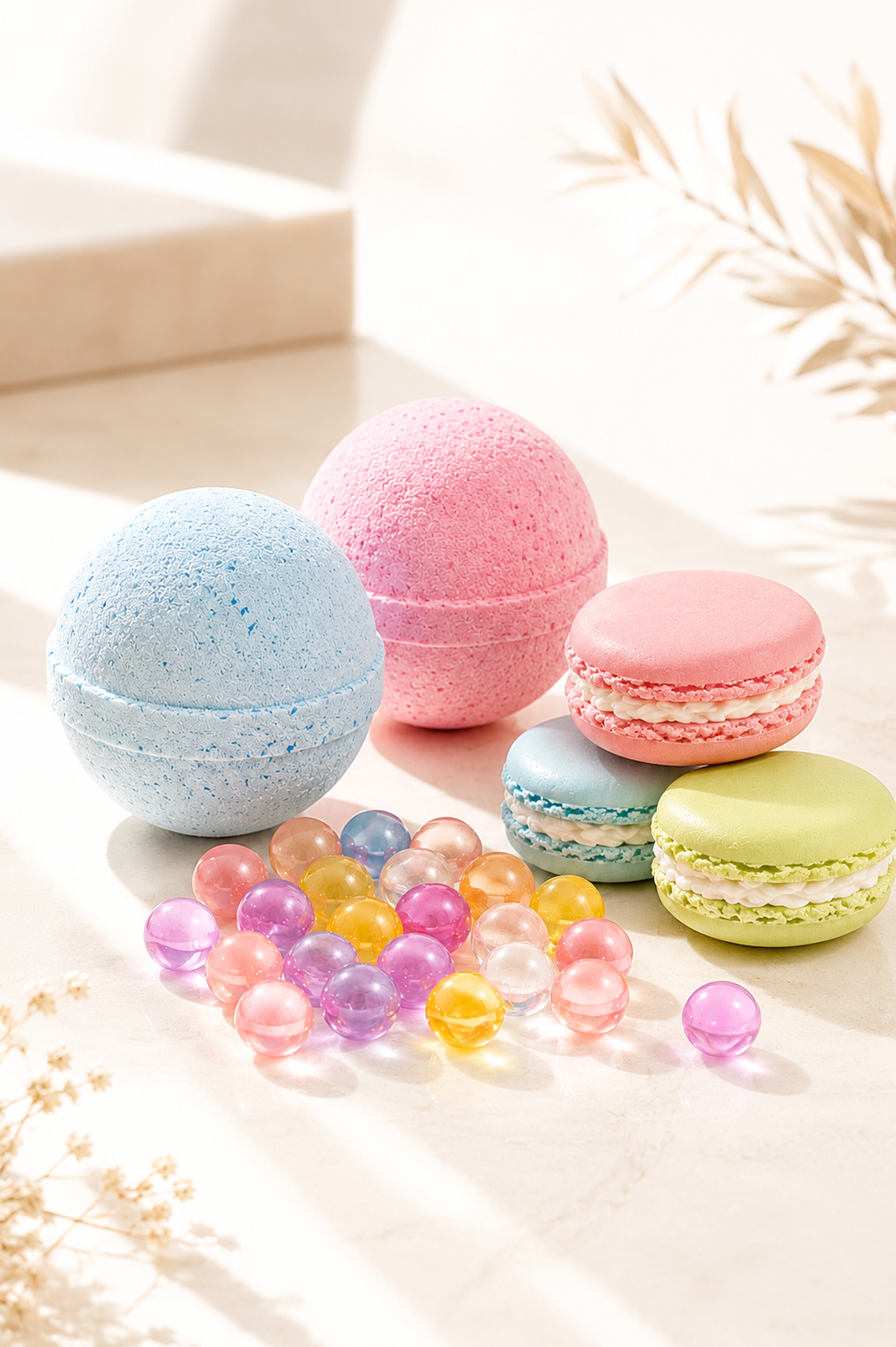 Boule et perle de bain