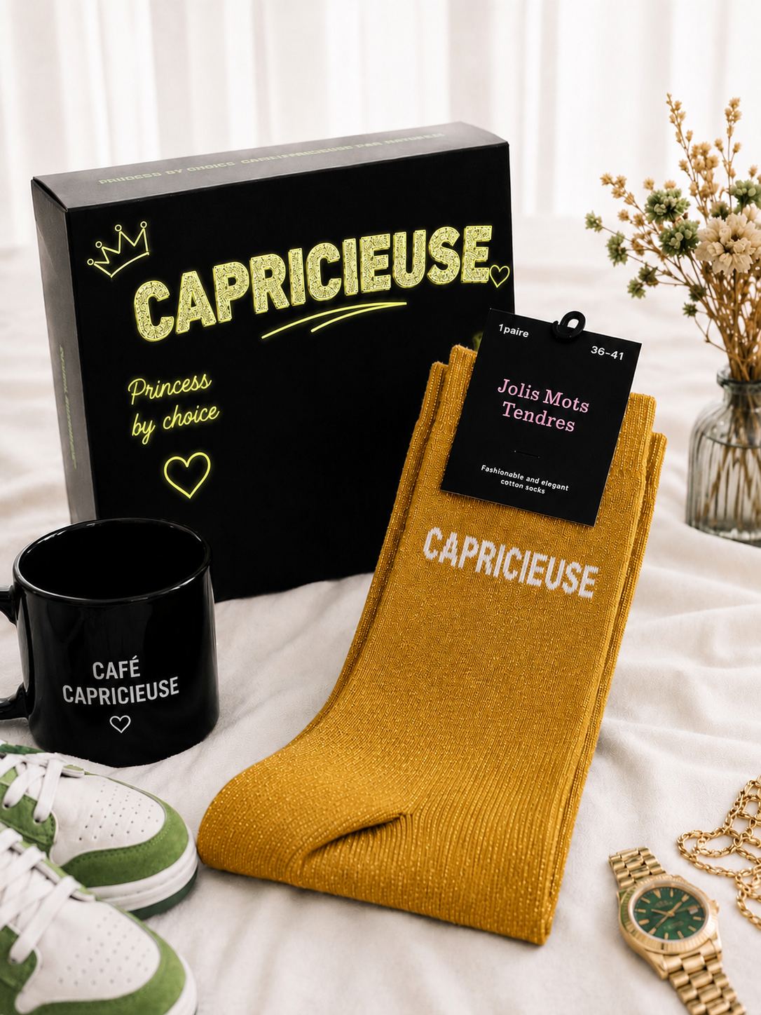 Chaussettes à message