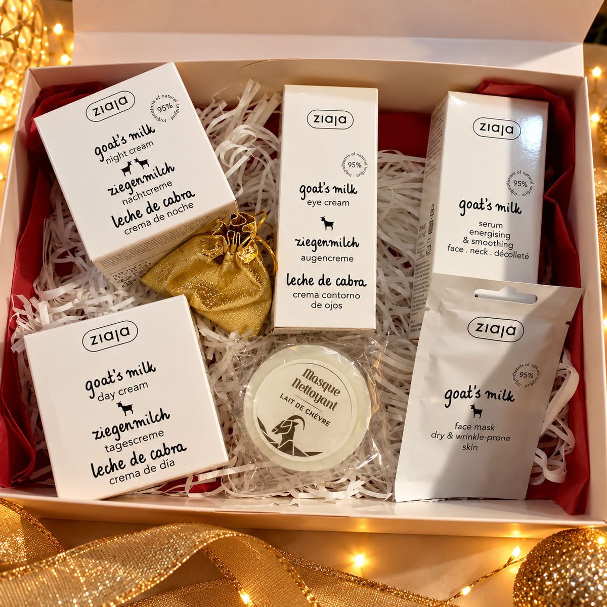 🎄 Coffret Cadeau de Noël Ziaja – Rituel Beauté au Lait de Chèvre
