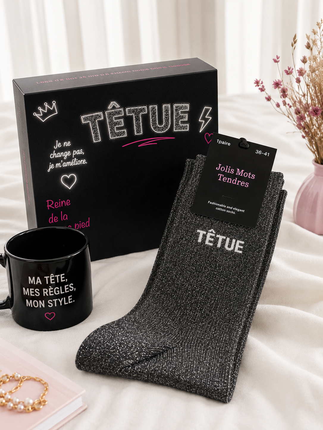Chaussettes à message