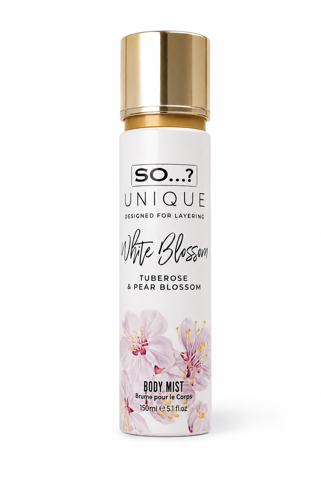 SO…? Unique – White Blossom – Tuberose & Pear Blossom – Brume pour le corps