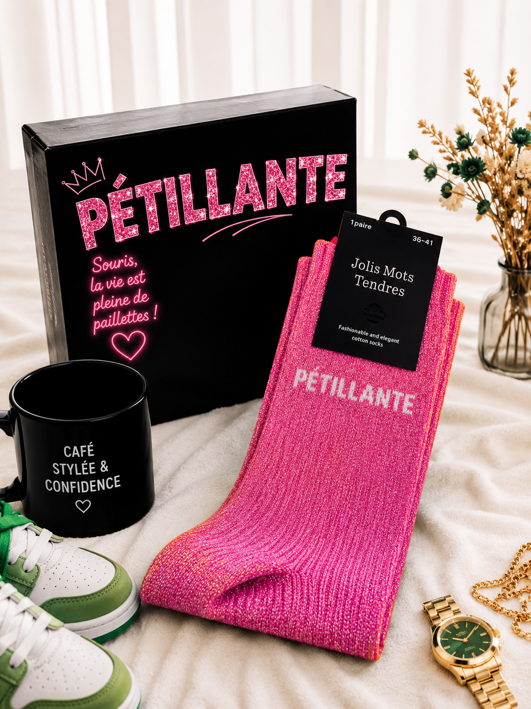 Chaussettes à message