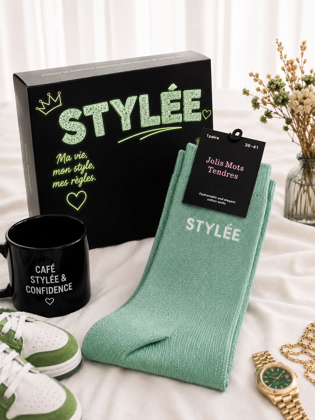 Chaussettes à message