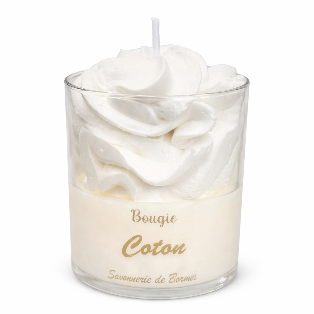 Bougie Chantilly  COTON ARTISANALE