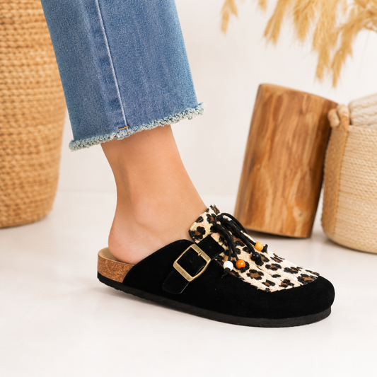 Mules léopard confort – Style tendance & casual chic