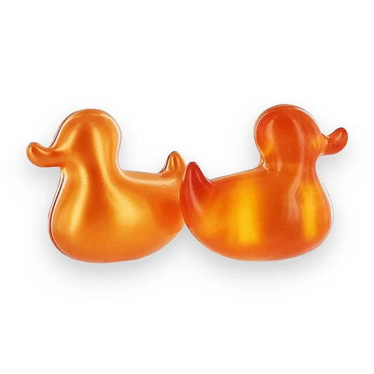 Lot de deux perle de bain canard parfum abricot