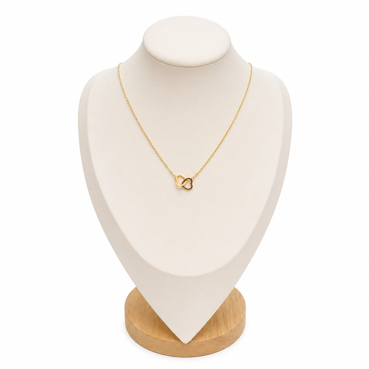 COLLIER DOUBLE COEUR  ÉMILIE
