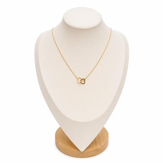 COLLIER DOUBLE COEUR  ÉMILIE