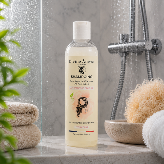 Shampoing au lait d'ânesse frais et biologique
