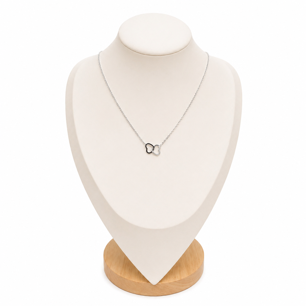 COLLIER DOUBLE COEUR  ÉMILIE