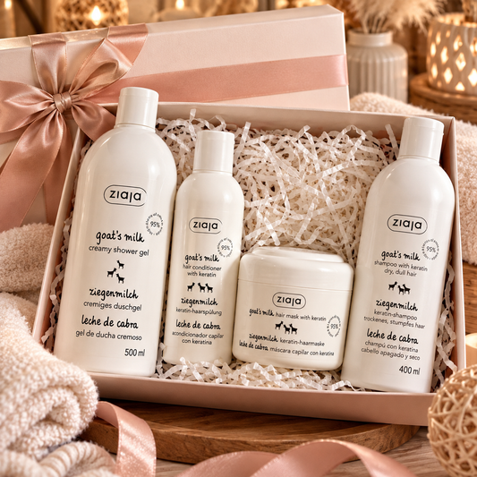 Coffret Rituel Douceur – Cheveux & Corps au Lait de Chèvre – Ziaja