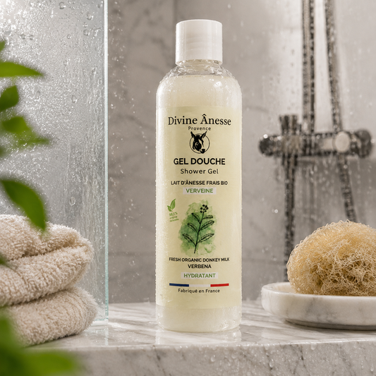 Gel douche au lait d'ânesse frais et Verveine