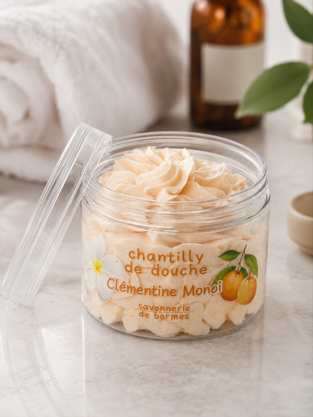 Chantilly de douche – Clémentine Monoï