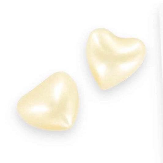 Lot de deux perle de bain cœur parfum vanille