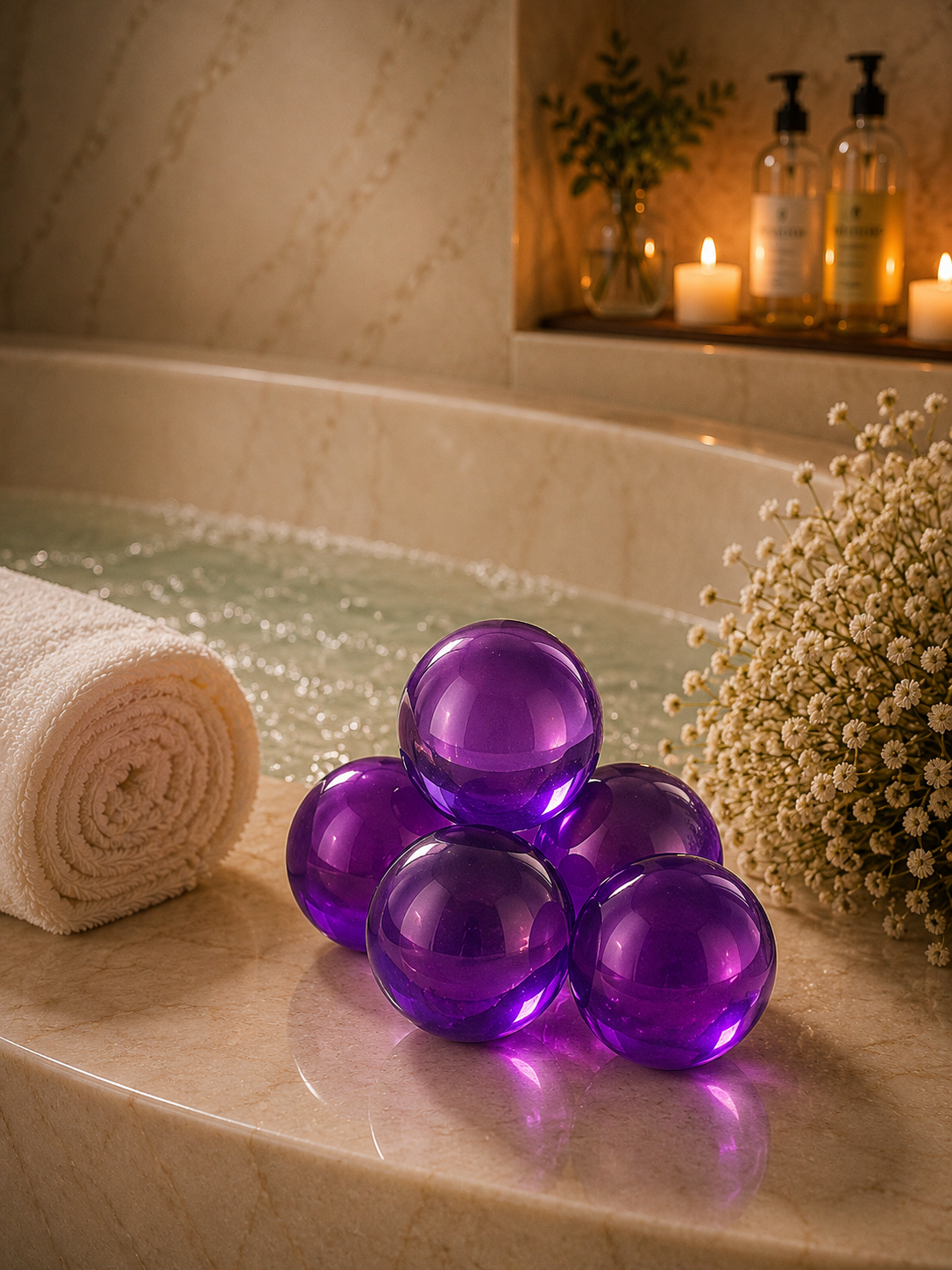 Lot de deux Perle de bain parfum lavande