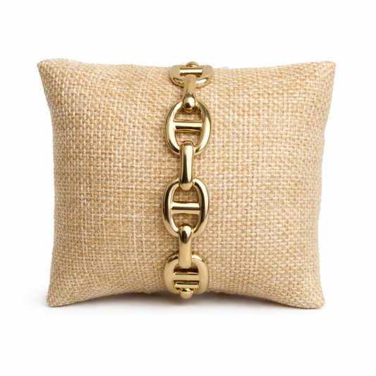 Bracelet “Élégance Maillon Doré”
