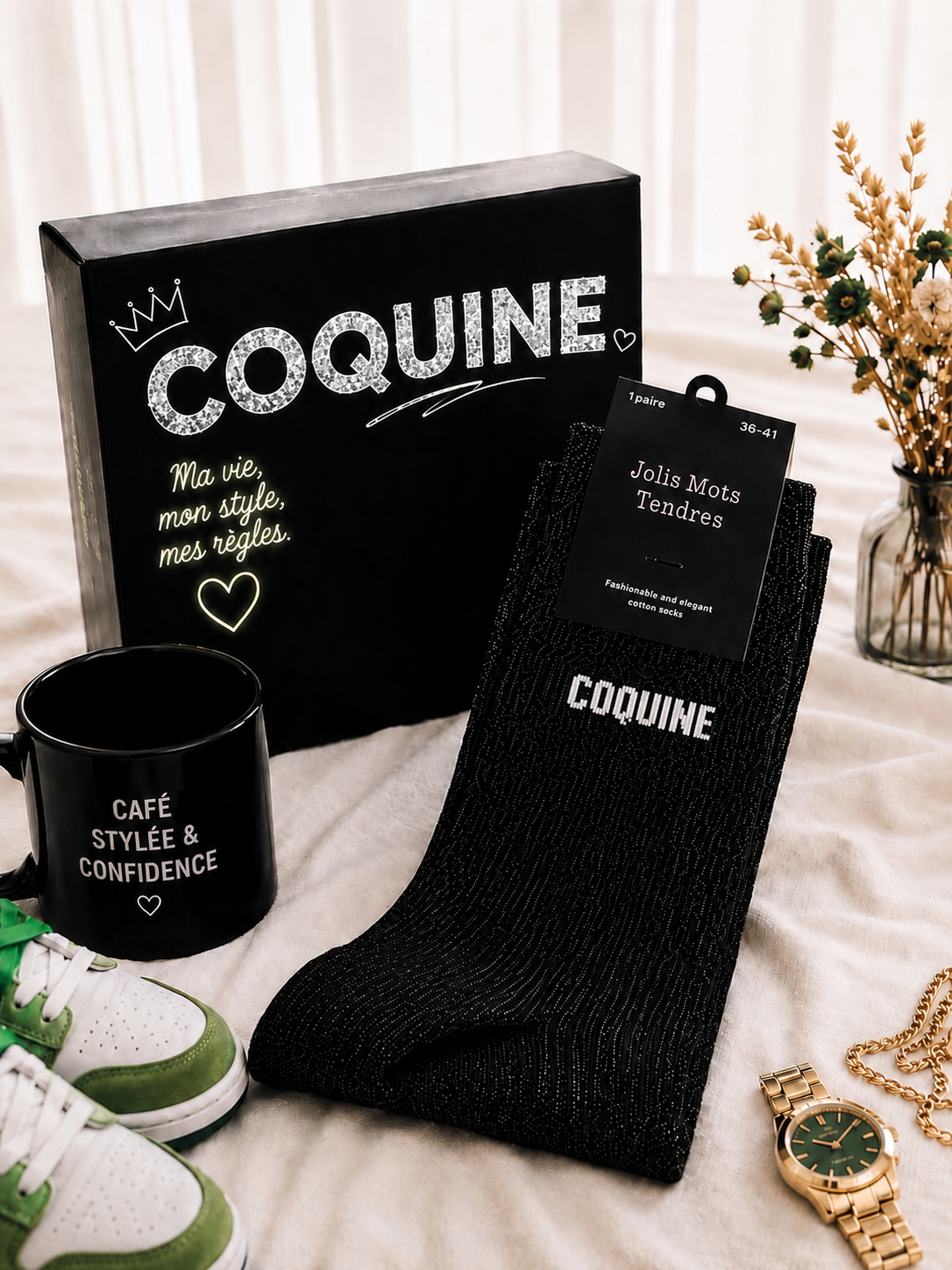 Chaussettes à message