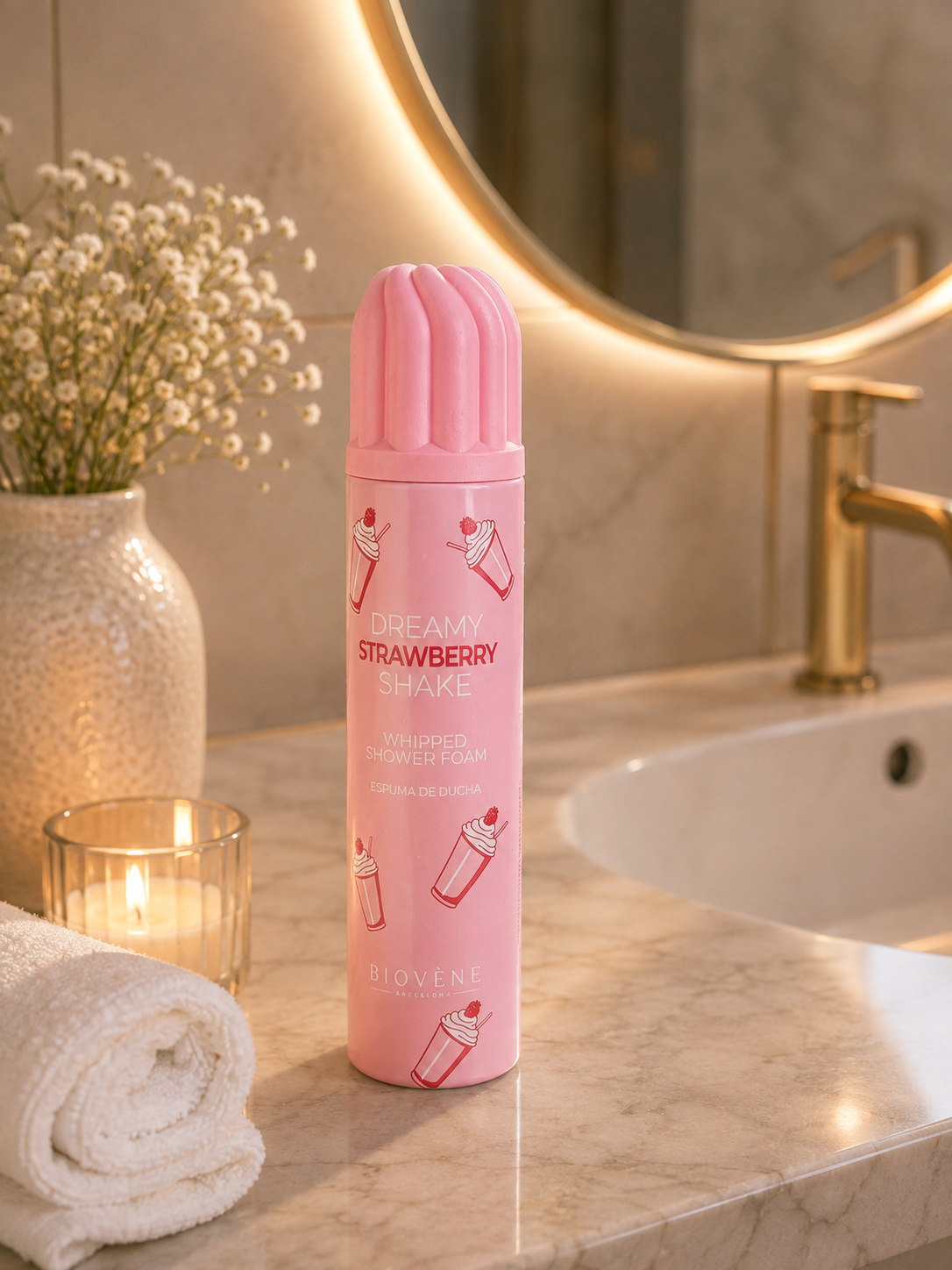 Mousse de Douche Dreamy Strawberry Shake Biovene