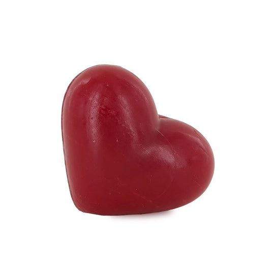 Savon forme cœur rouge